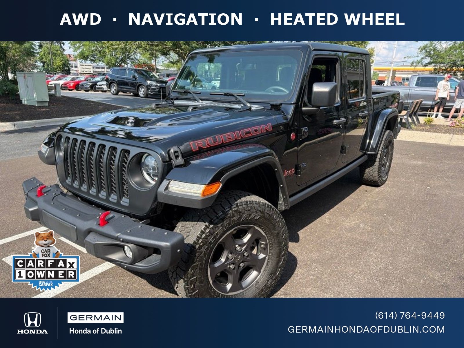 Used 2023 Black Clearcoat Jeep Rubicon image 1