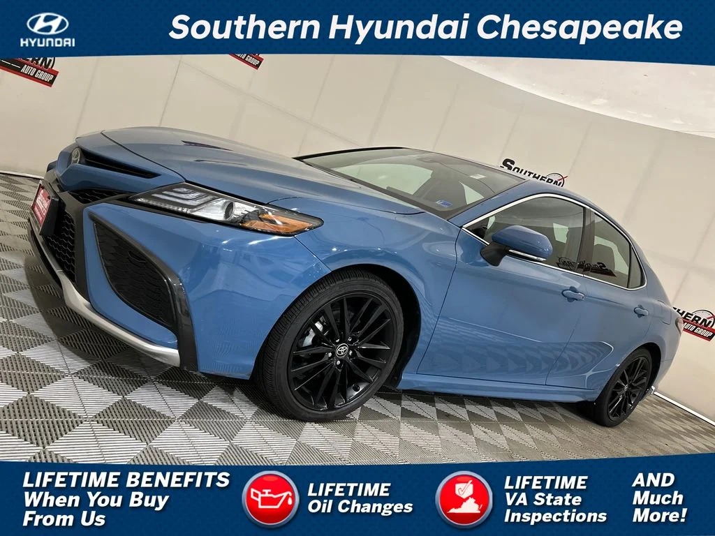 Used 2023 Blue Toyota XSE image 1