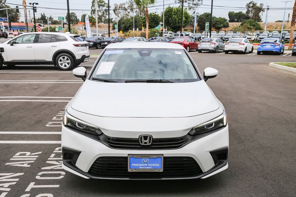 Certified Used 2022 Platinum White Pearl Honda LX image 2