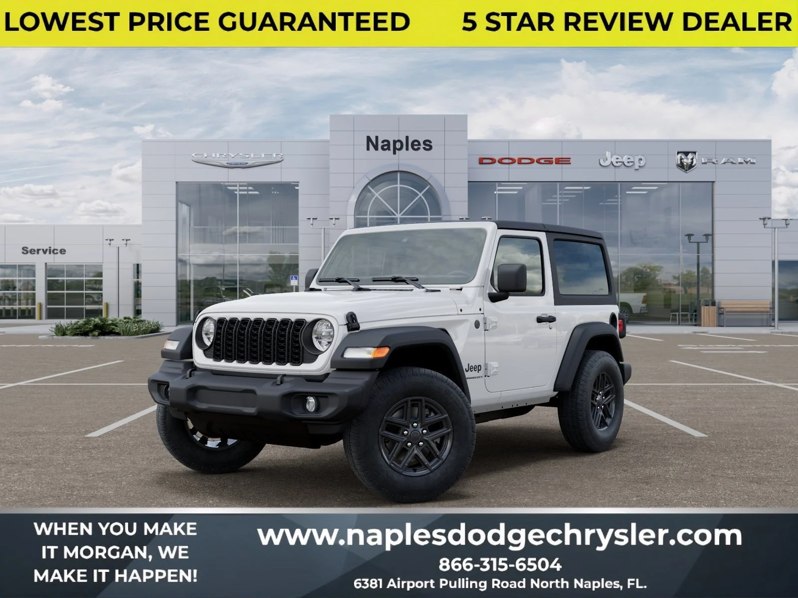 New 2026 Bright White Clearcoat Jeep Sport S image 1