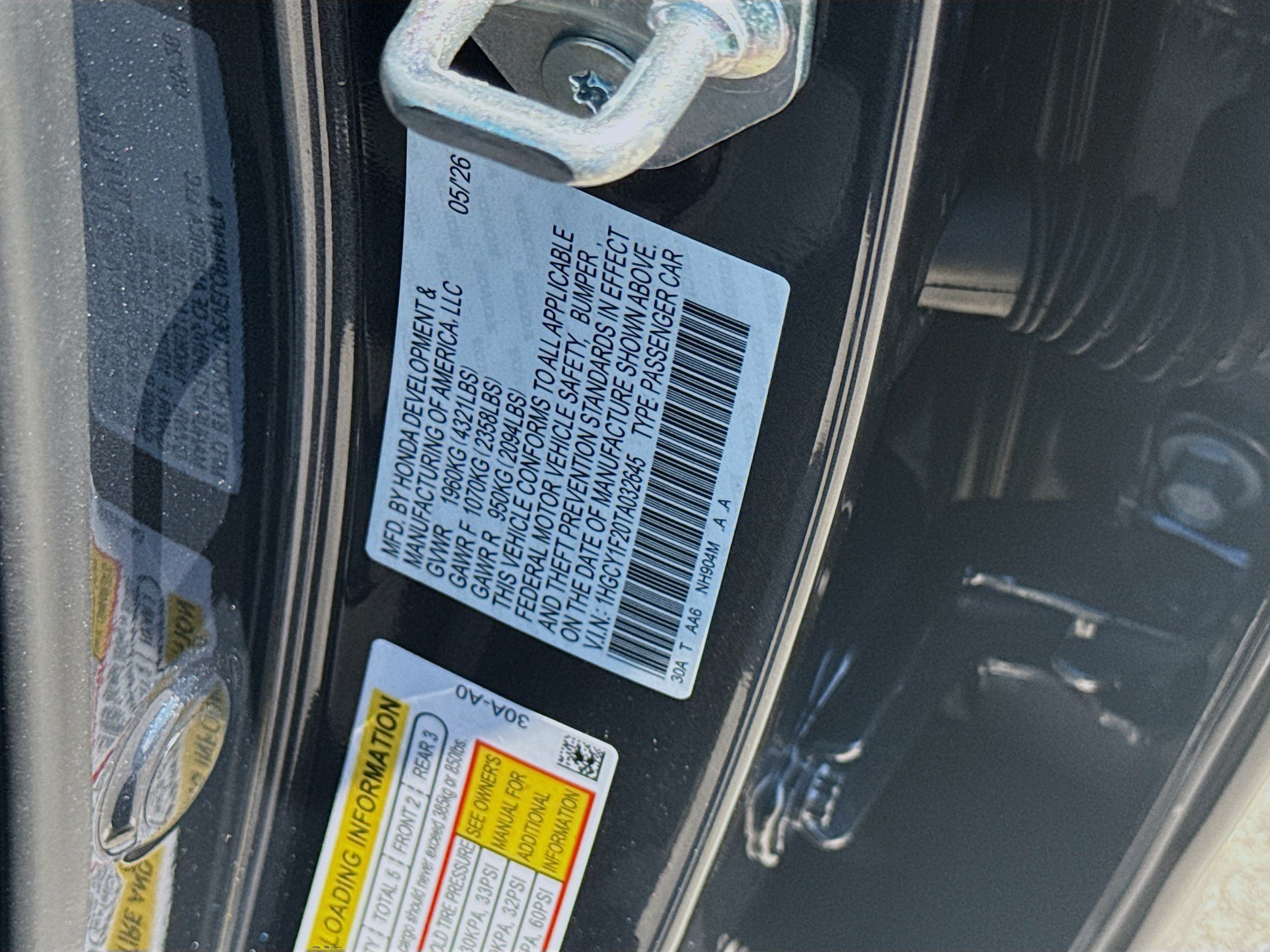 New 2026 Meteorite Gray Metallic Honda LX image 27