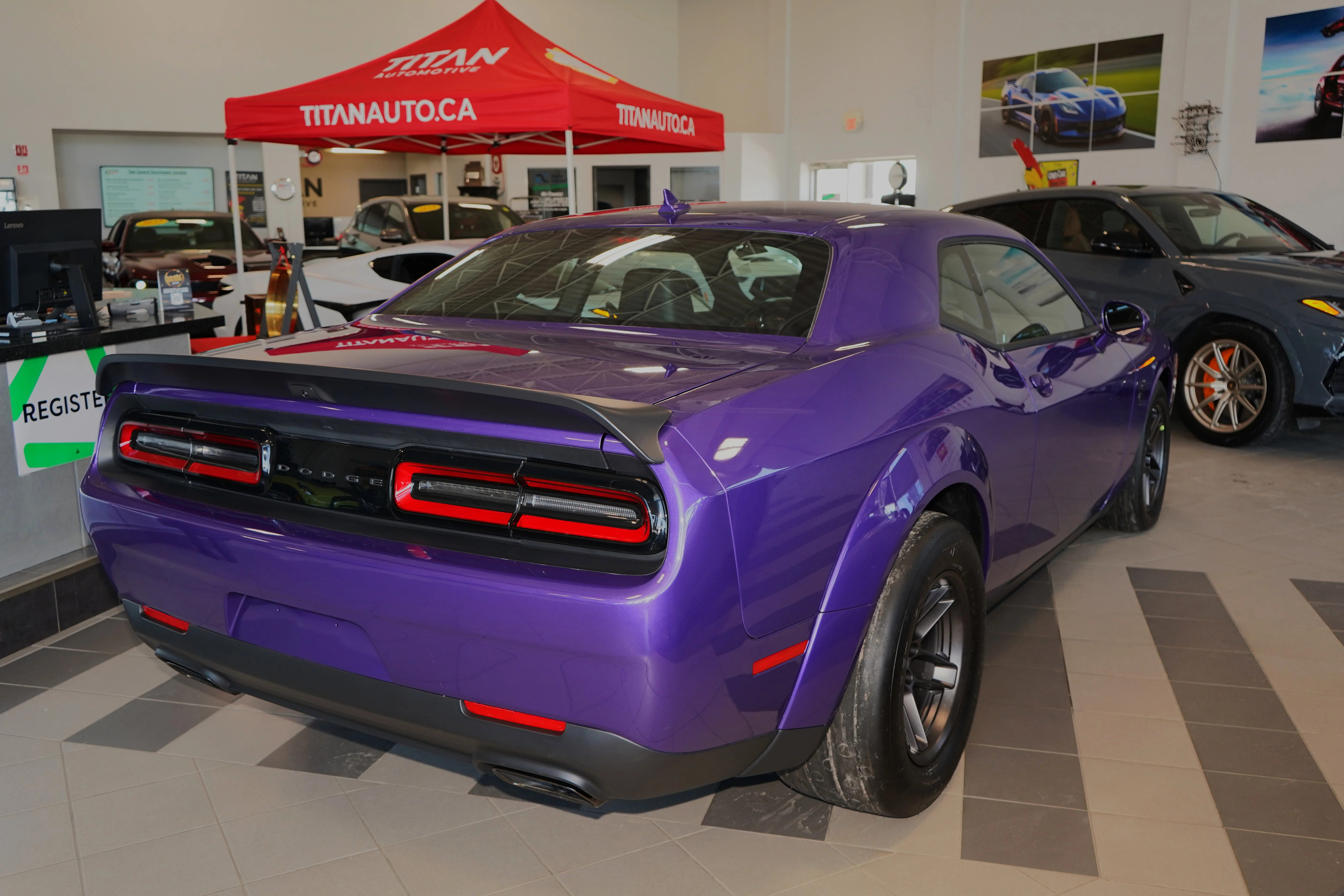 Used 2023 Plum Crazy Pearl Dodge SRT Demon 170*NO LUX TAX! | 1,025HP!!!! | Plum Crazy Purple | Only 24 KM! | Brembo Brakes image 8