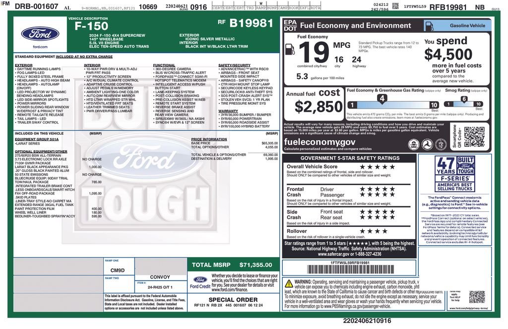 Certified Used 2024 Silver Ford Lariat image 2