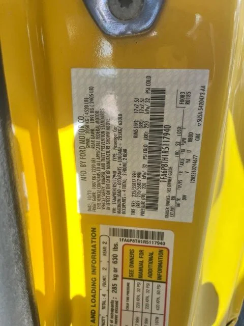 Used 2024 Yellow Ford EcoBoost image 15