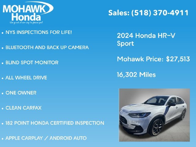 Certified Used 2024 Platinum White Pearl Honda Sport image 5