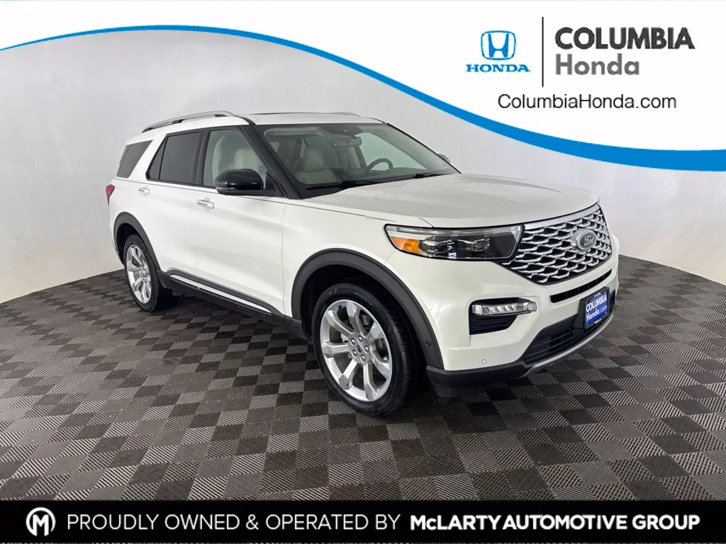 Used 2020 White Ford Platinum image 1