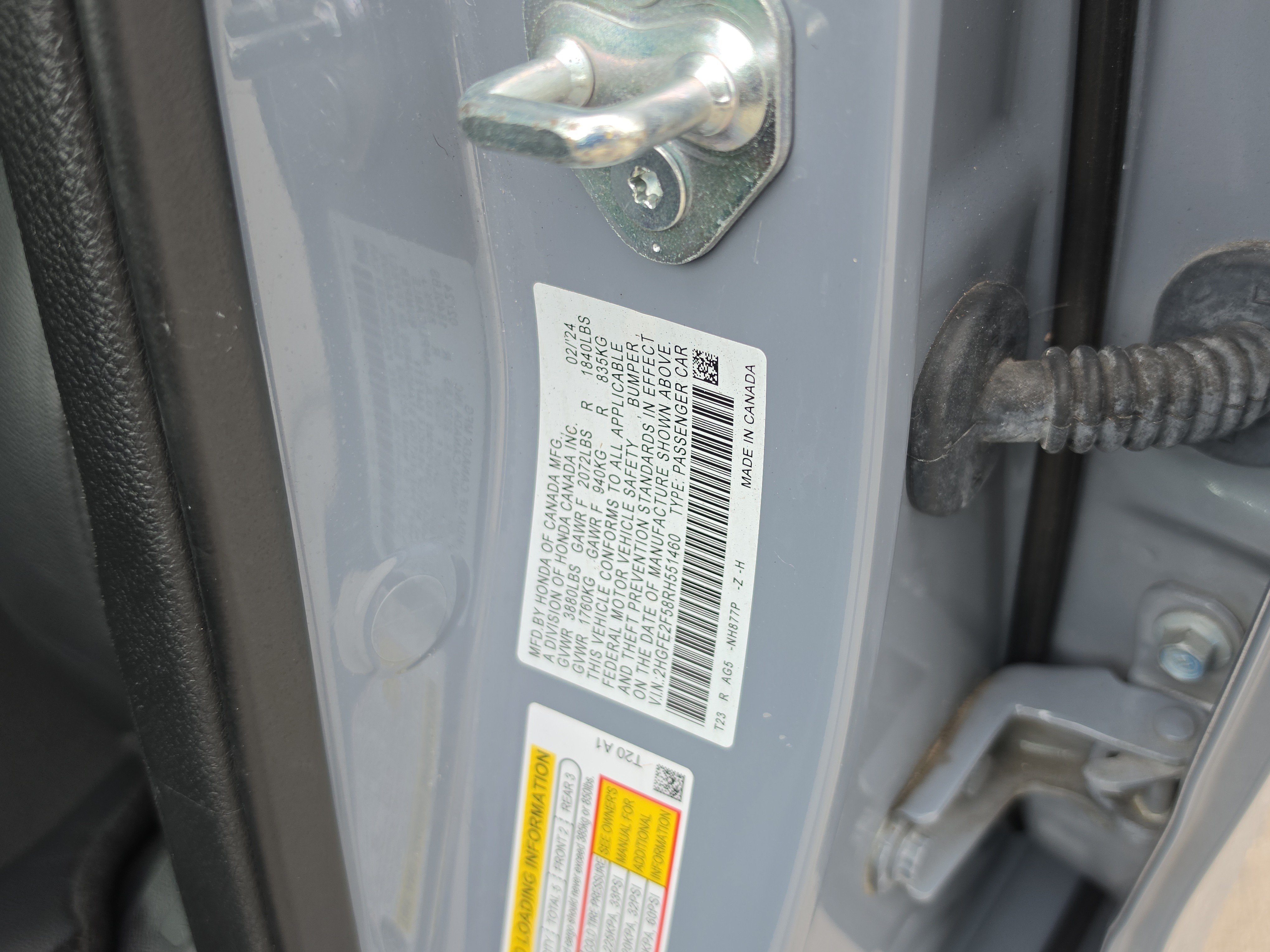 Used 2024 Morning Mist Metallic Honda Sport image 33