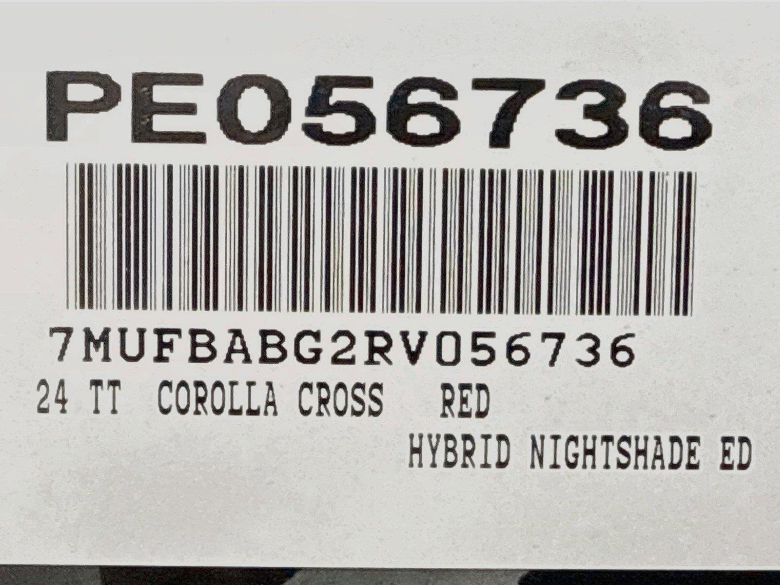 Certified Used 2024 Barcelona Red Metallic/Jet Black Toyota Hybrid Nightshade Edition image 39