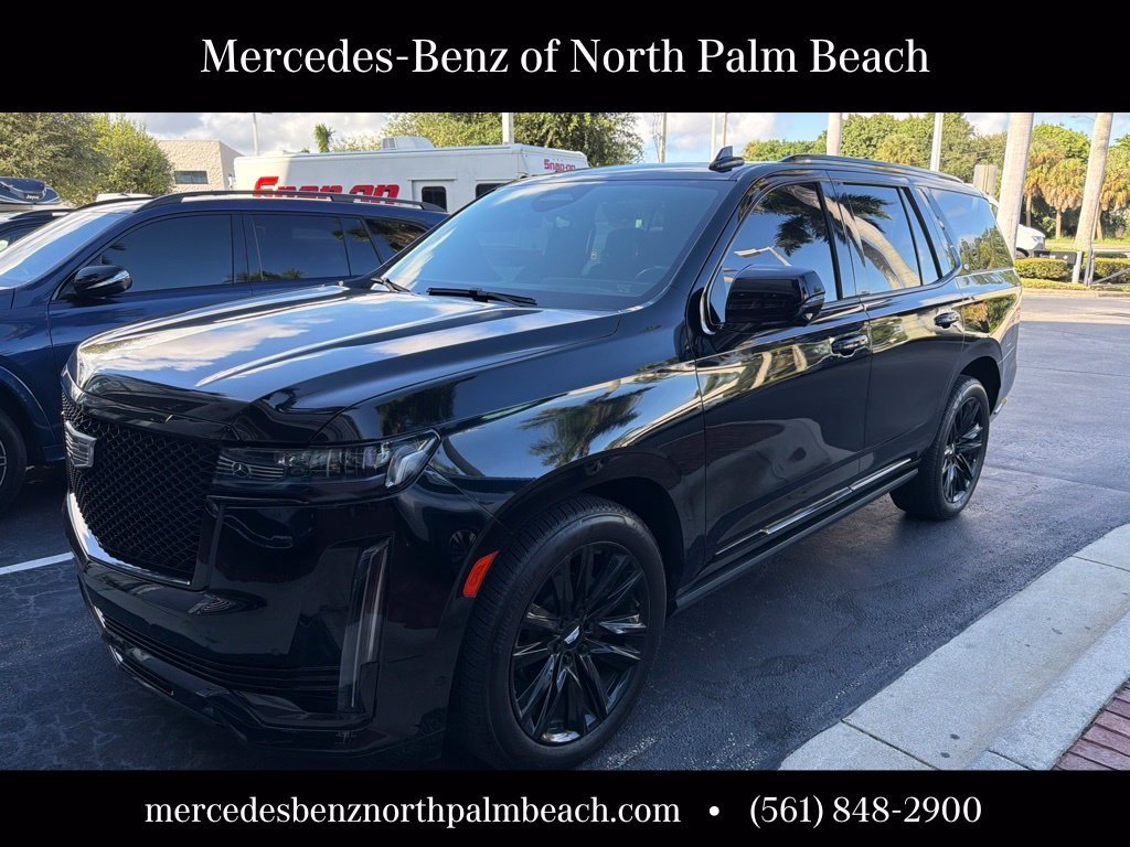 Used 2021 Black Cadillac Sport Platinum image 1