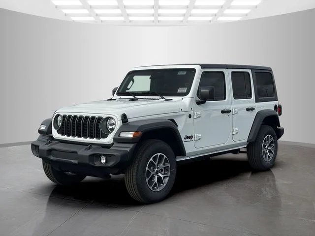 New 2026 Bright White Clear-Coat Exterior Paint Jeep Sport S image 3