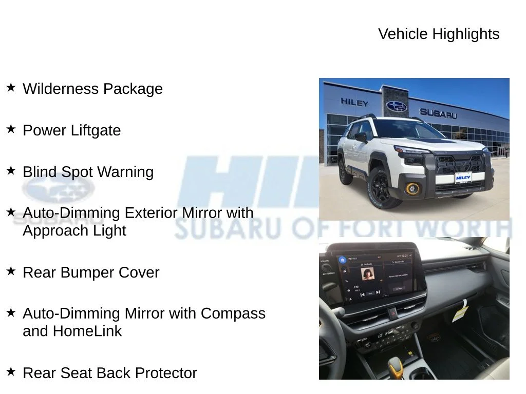 New 2026 CRYSTAL WHITE PEARL Subaru Wilderness image 5
