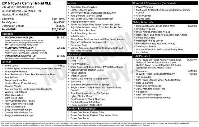 Certified Used 2016 COSMIC GRAY MICA Toyota  image 6