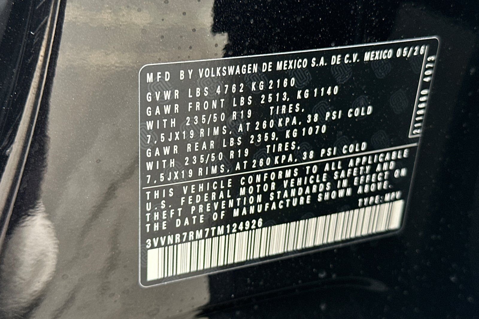New 2026 Deep Black Pearl Volkswagen 2.0T SE image 28