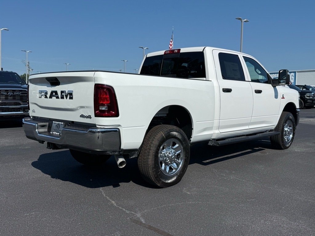 New 2025 Bright White Clear-Coat Exterior Paint RAM Tradesman Crew Cab 4x4 6