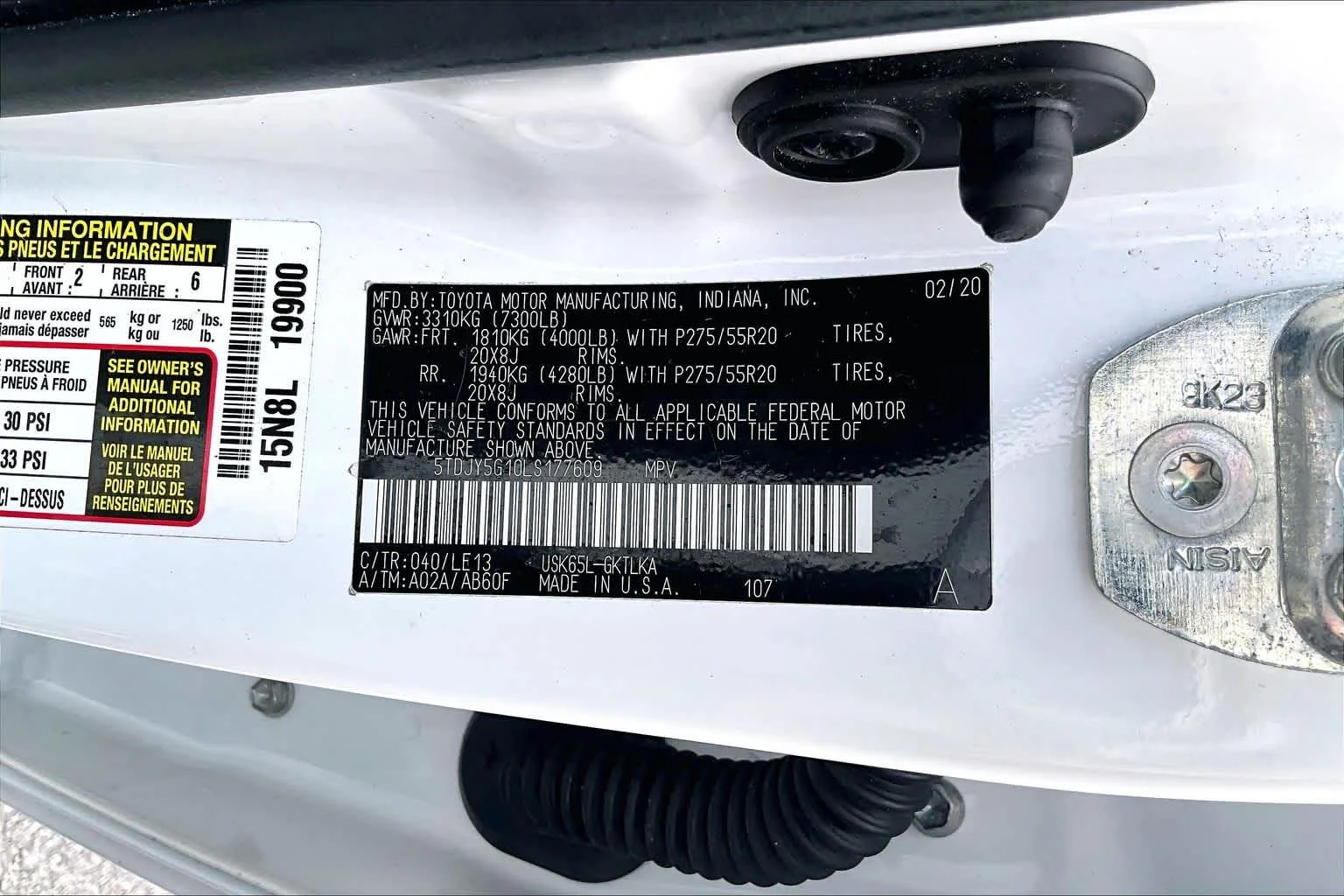 Used 2020 Super White Toyota Limited image 32