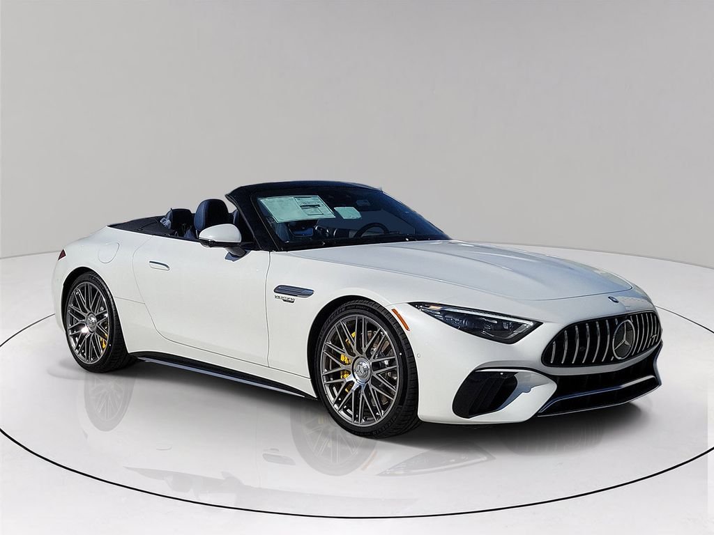 New 2027 MANUFAKTUR Moonlight White Metallic Mercedes-Benz AMG® SL 55 Roadster image 1