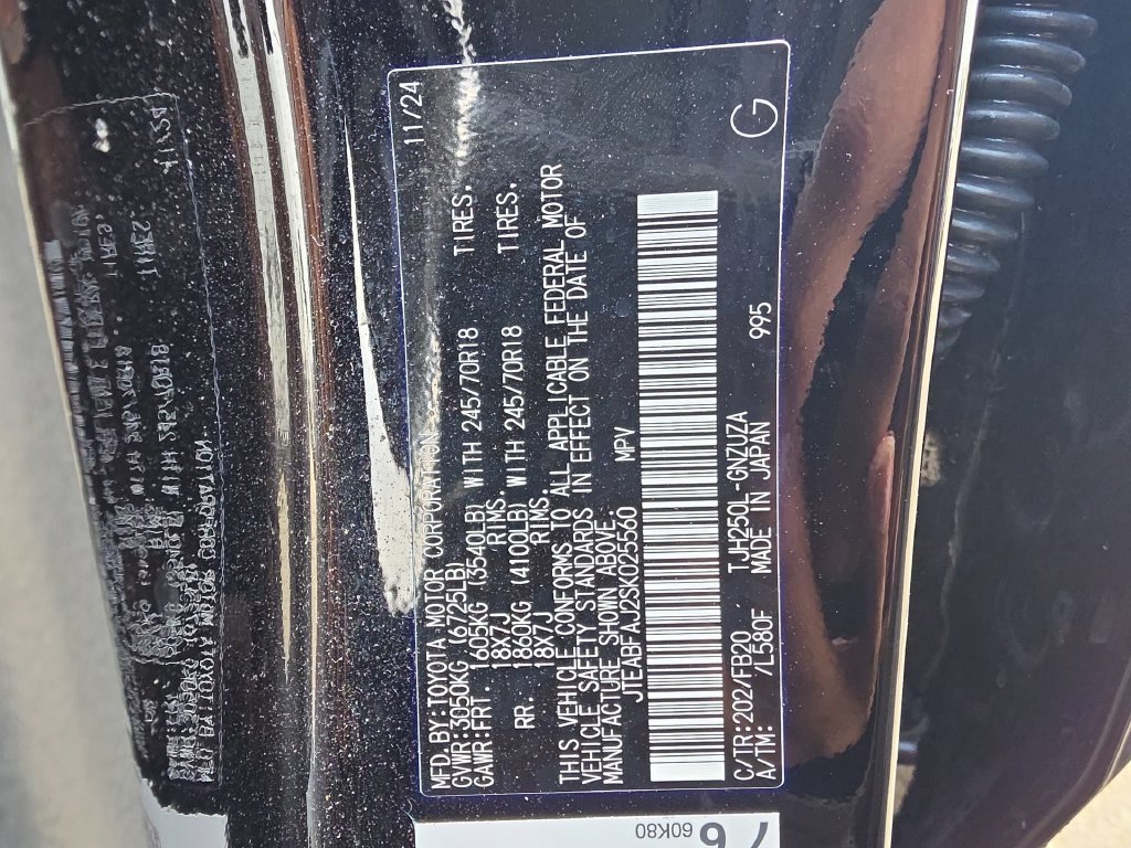 Used 2025 Black Toyota 1958 image 15