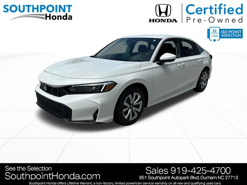 Certified Used 2026 Platinum White Pearl Honda 2WD LX image 39