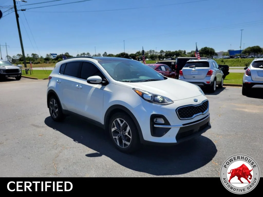 Used 2021 White Kia EX image 9