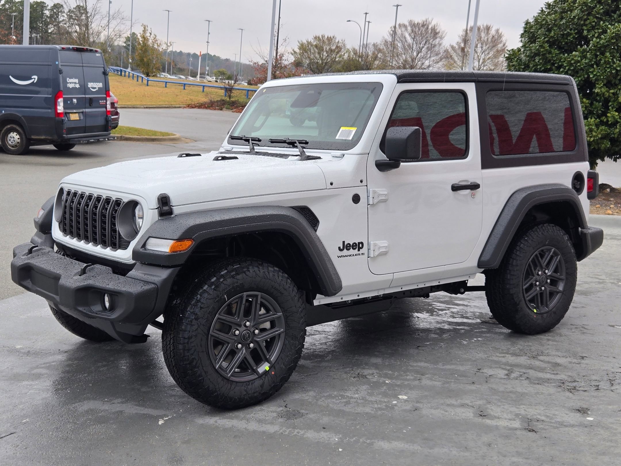 New 2026 Bright White Clear-Coat Exterior Paint Jeep Sport S image 3