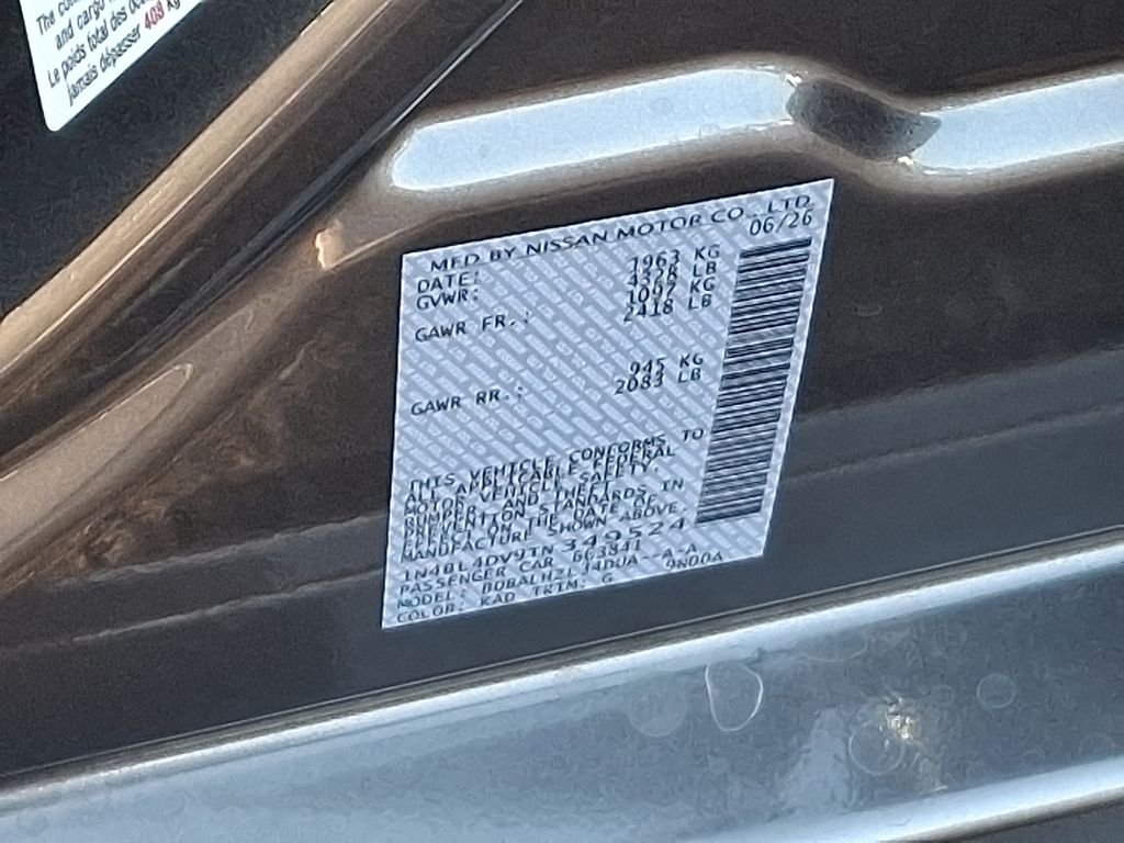 New 2026 Gun Metallic Nissan 2.5 SV image 10