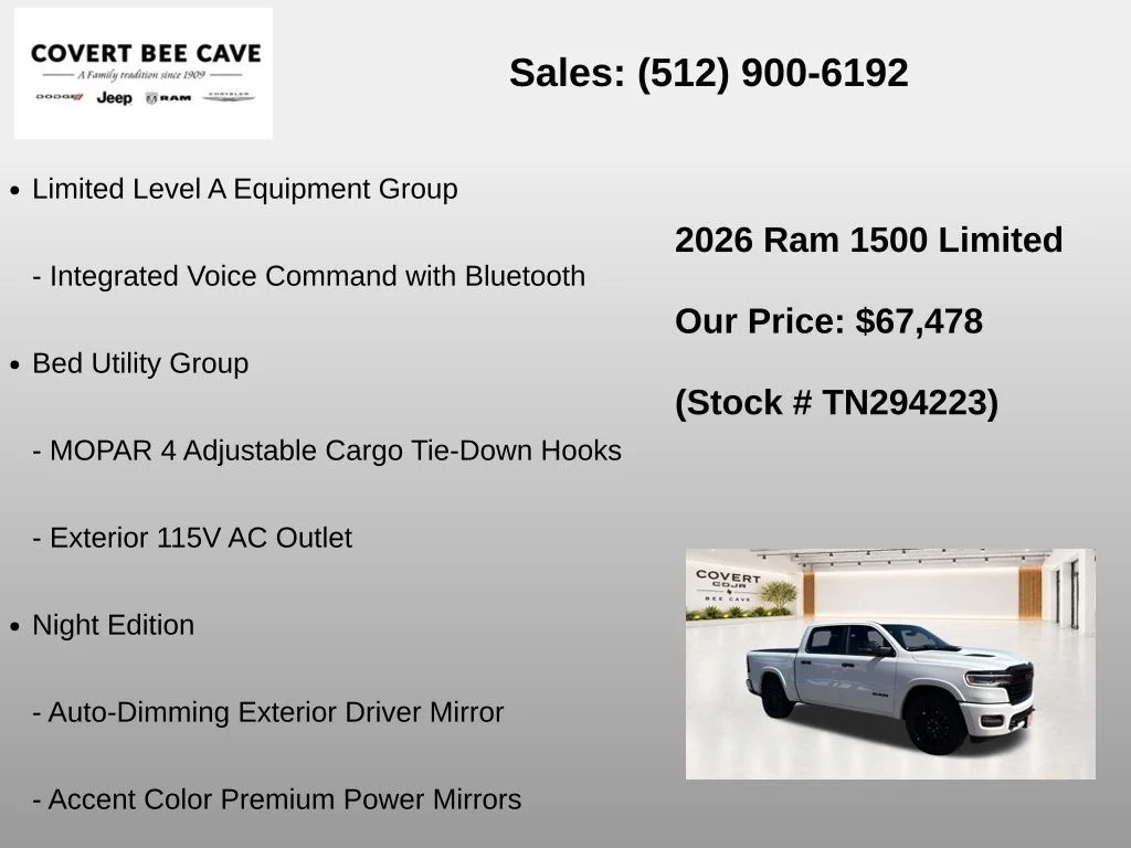 New 2026 White Ram Limited image 33