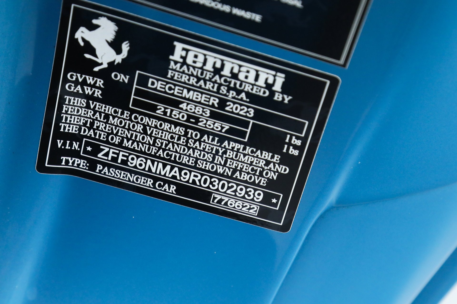 Used 2024 Blue Ferrari  image 62