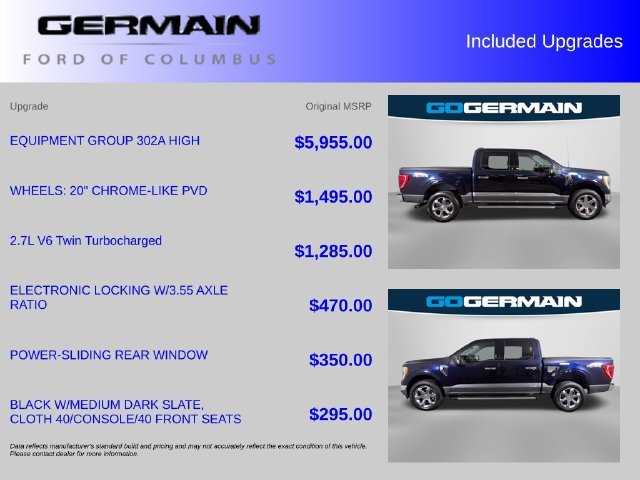 Certified Used 2022 Antimatter Blue Metallic Ford XLT image 38