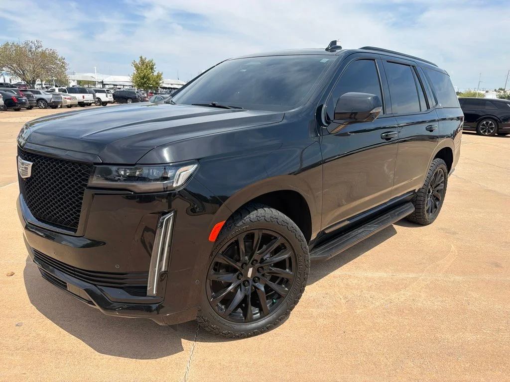 Used 2022 Black Cadillac Sport image 1
