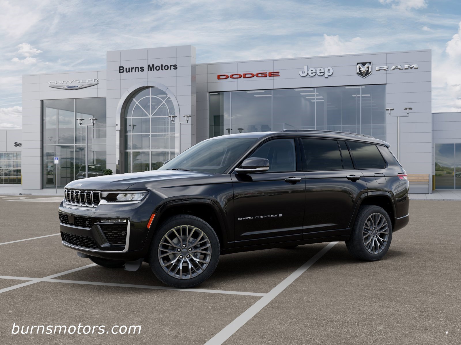 New 2026 Diamond Black Crystal Pearl-Coat Exterior Paint Jeep Summit image 2