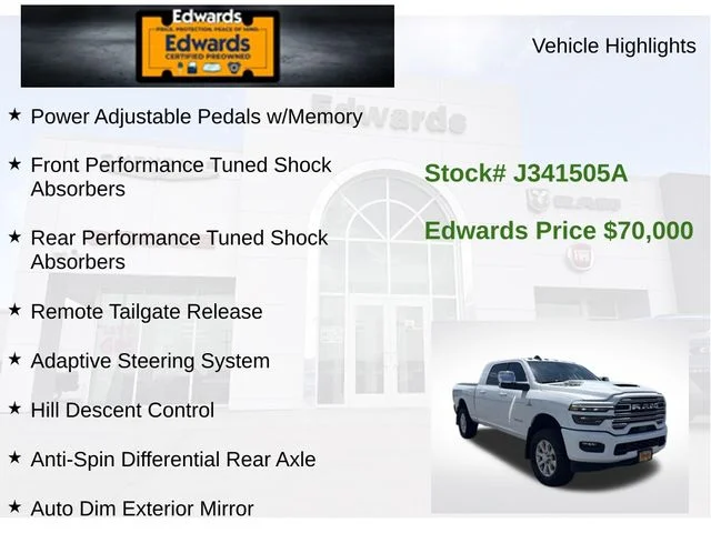 Certified Used 2025 White Ram Laramie image 11