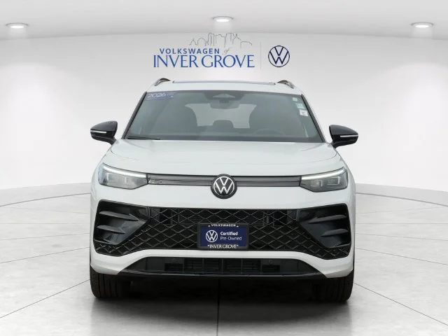 Certified 2026 Volkswagen Tiguan SE R-LINE BLACK with VIN 3VVGR7RM1TM012647 for sale in Inver Grove Heights, Minnesota