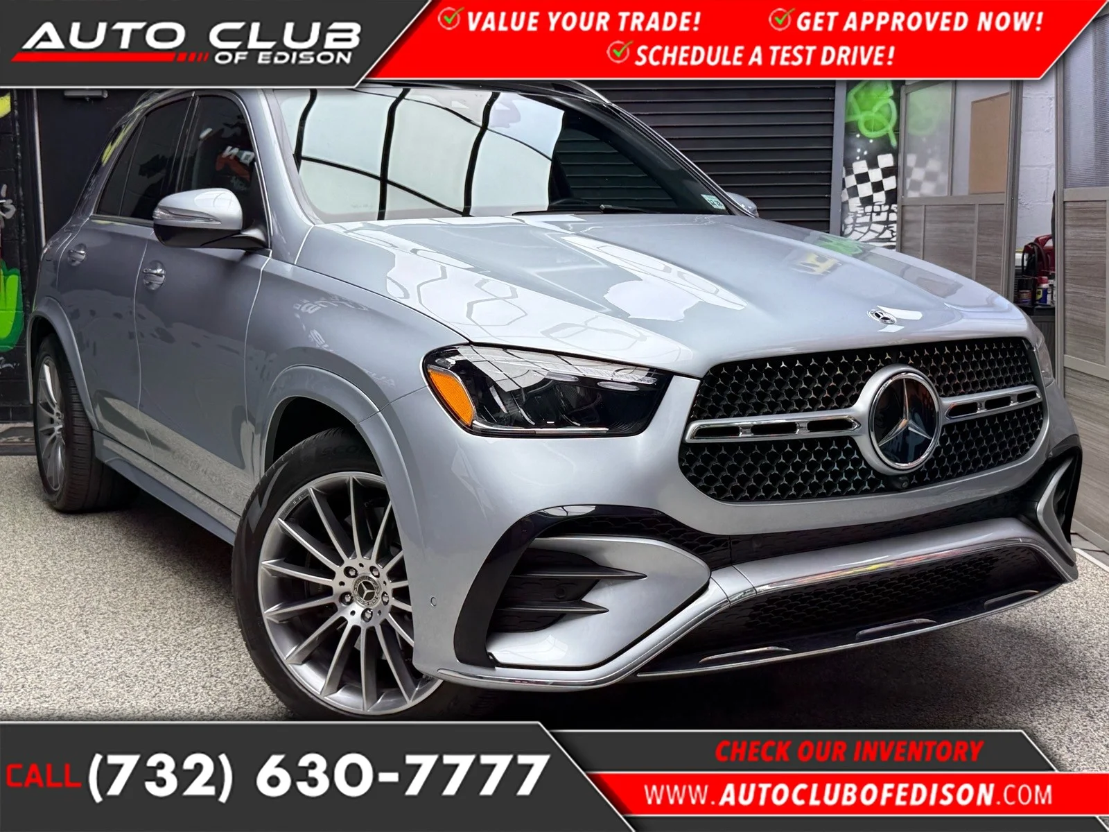 Used 2024 Cirrus Silver Metallic (922) Mercedes-Benz GLE 450 4MATIC® image 1