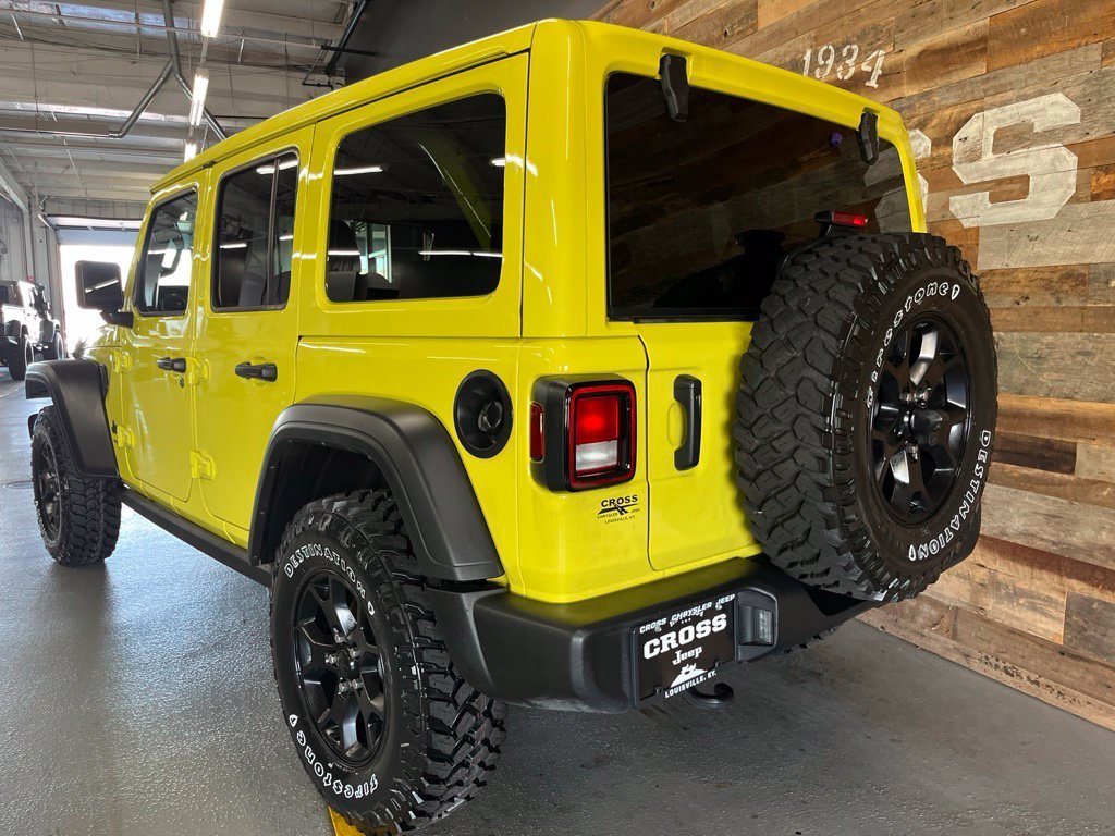 Used 2022 High Velocity Clearcoat Jeep Unlimited Willys image 22