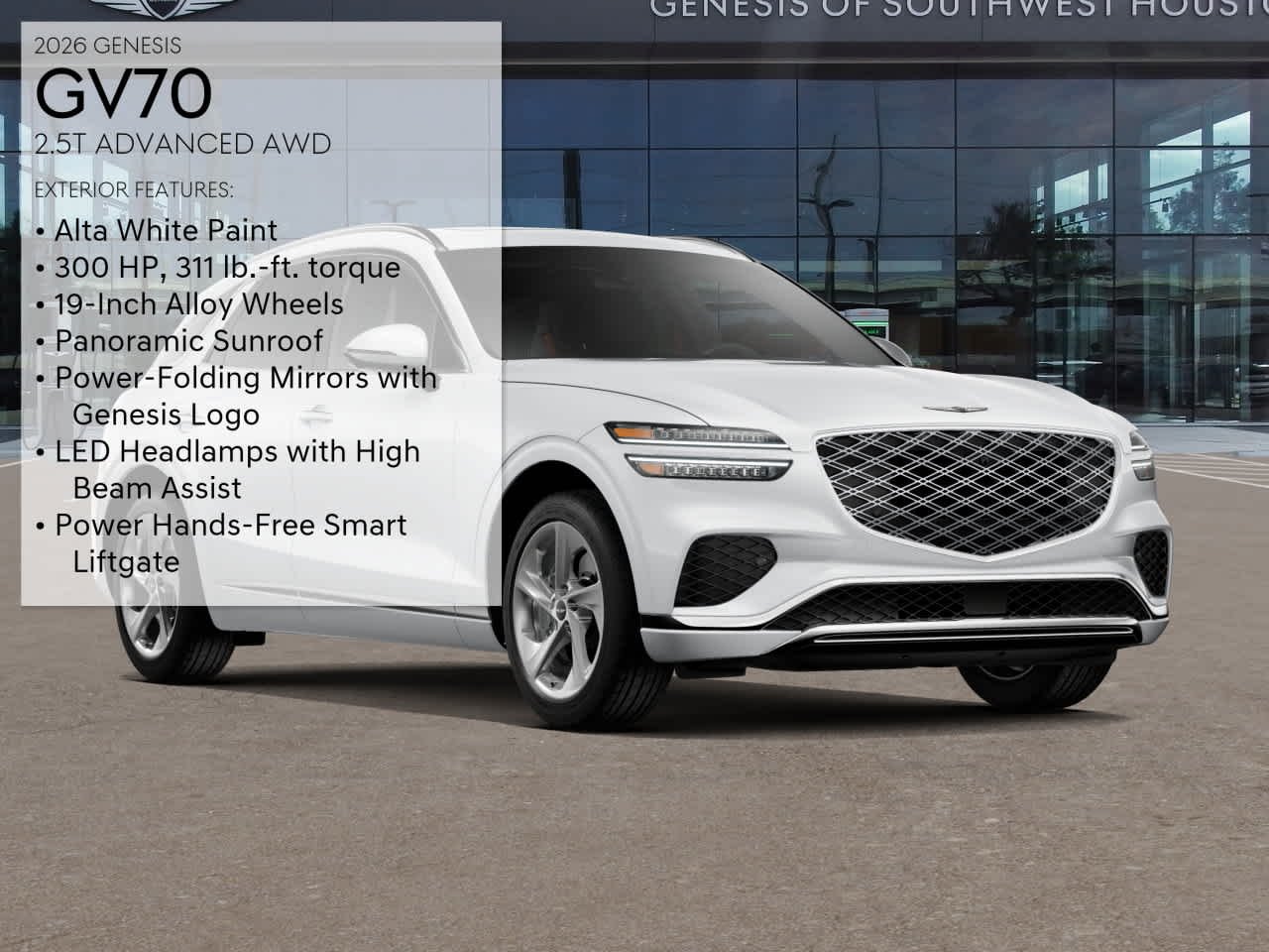 New 2026 Alta White Genesis 2.5T Advanced image 3