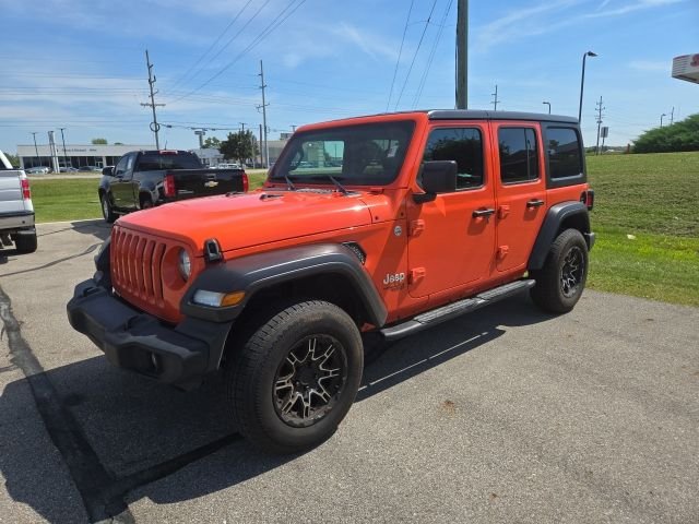 Used 2020 Orange Jeep Unlimited Sport S image 2