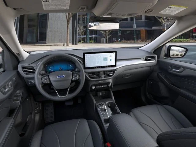 New 2025 Star White Metallic Tri-coat Ford Plug-in Hybrid image 9
