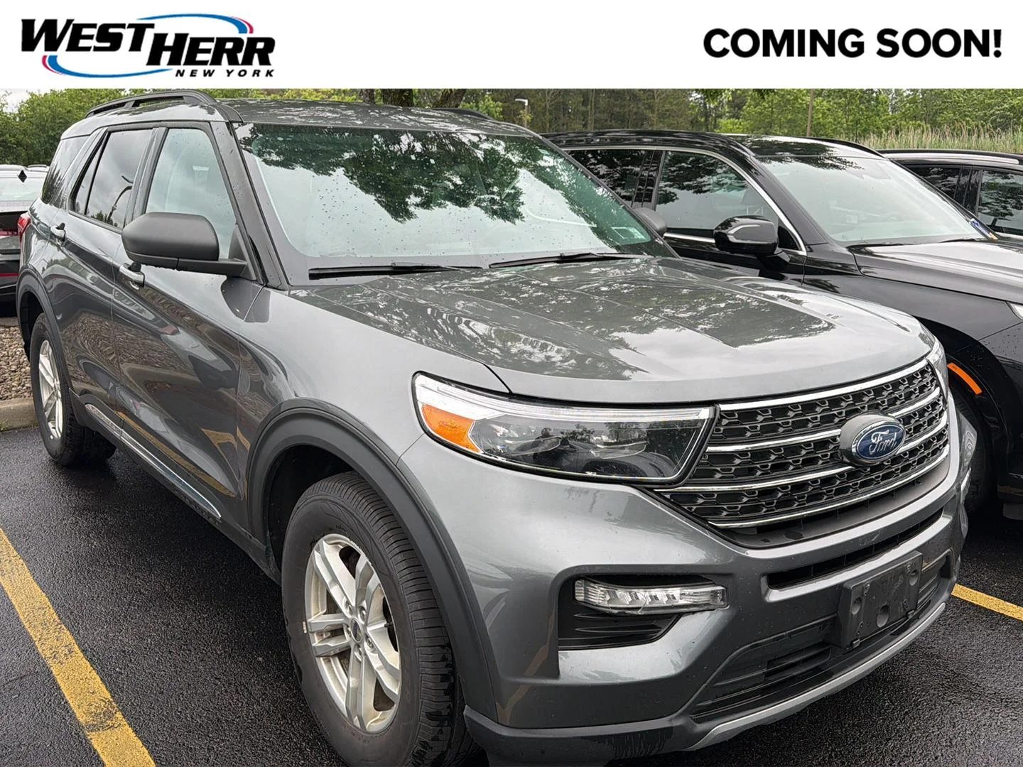 Used 2023 Carbonized Gray Ford XLT image 1