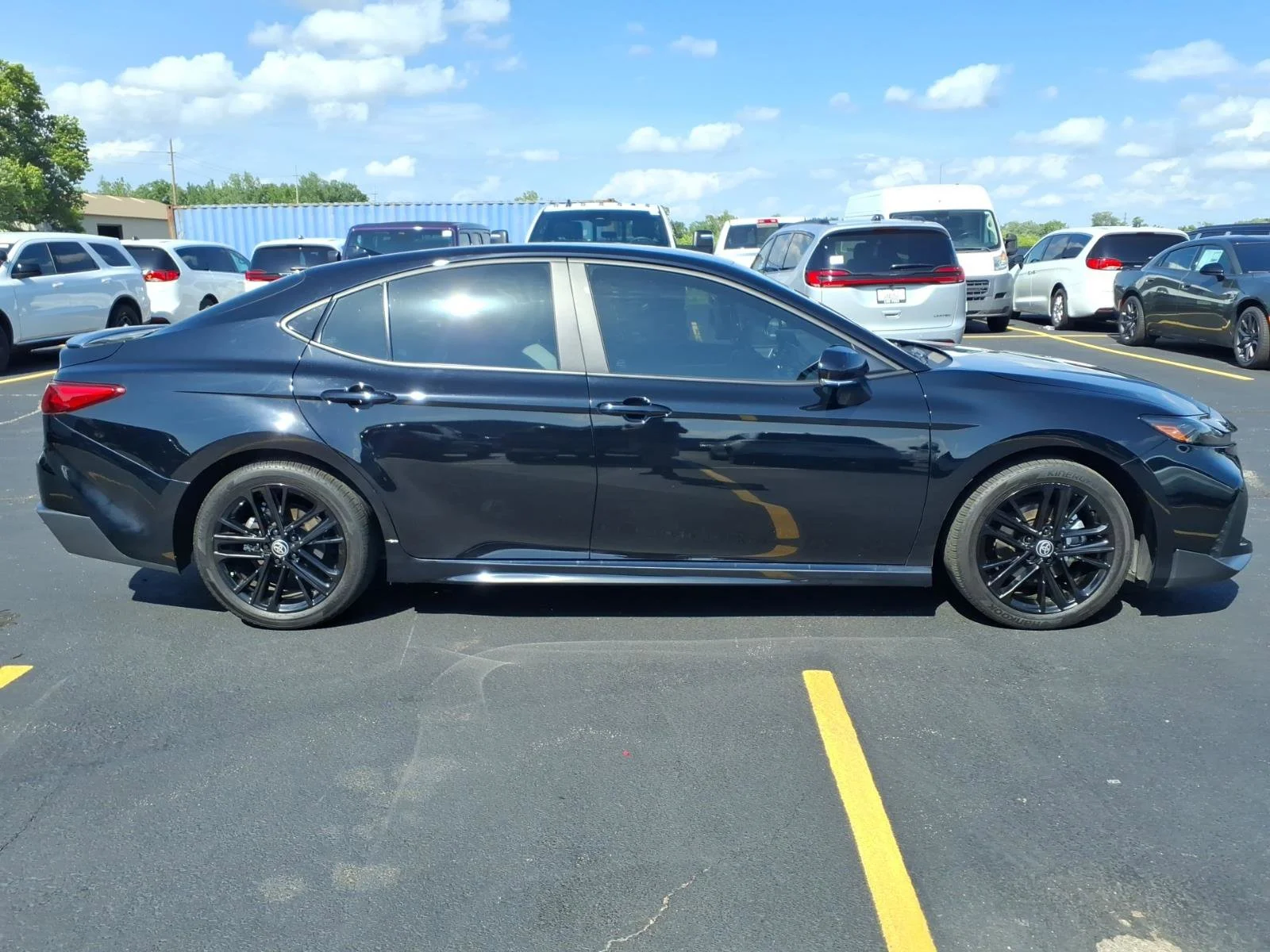 Used 2025 Midnight Black Metallic Toyota SE image 29