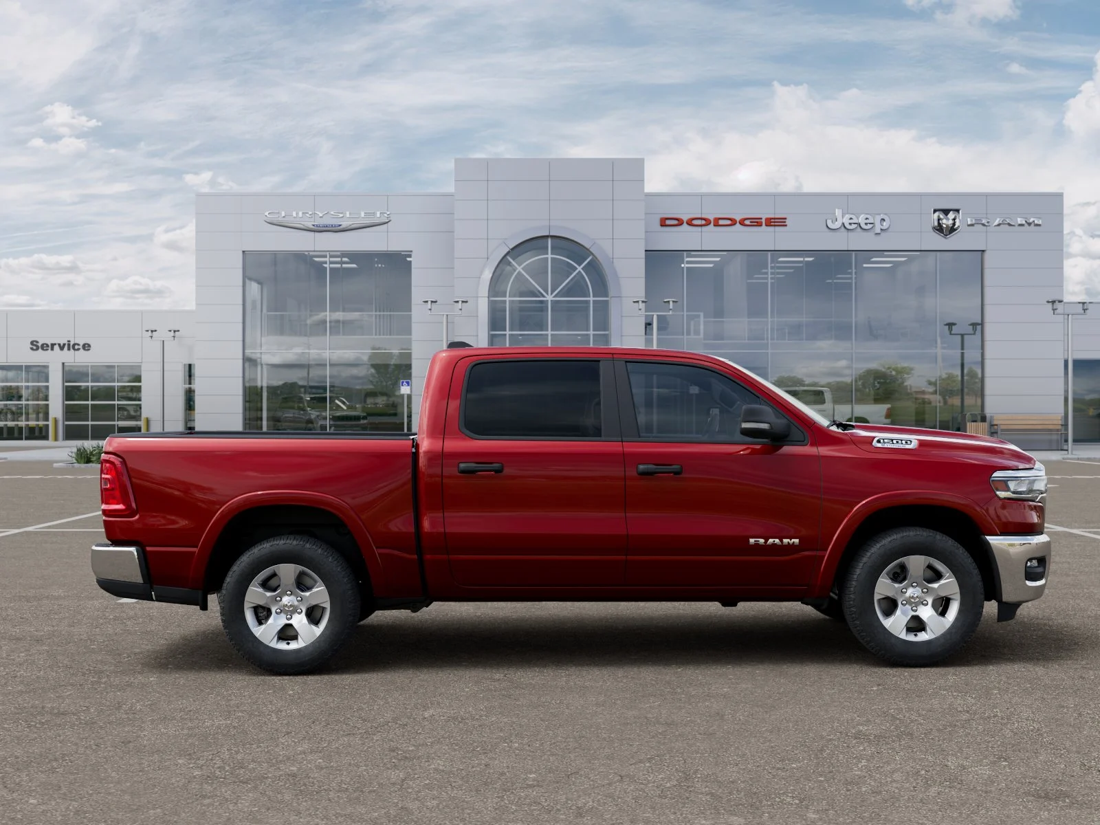 New 2026 Molten Red Pearl-Coat Exterior Paint RAM Big Horn/Lone Star image 21