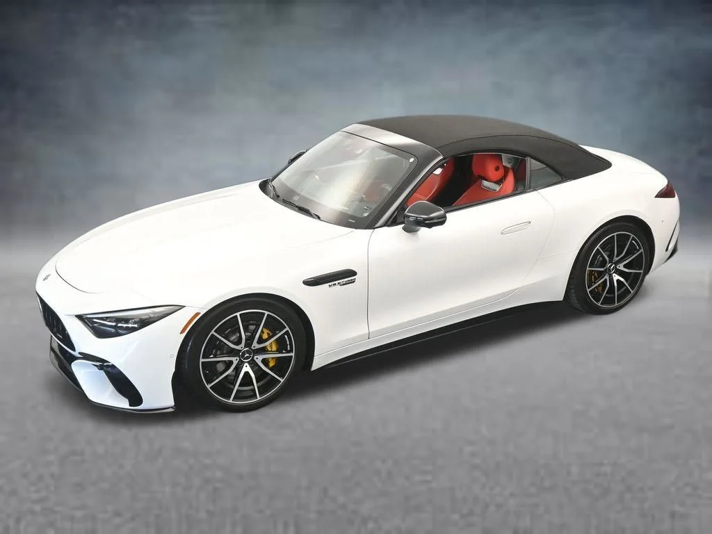 Used 2022 White Mercedes-Benz SL 63 AMG® image 57