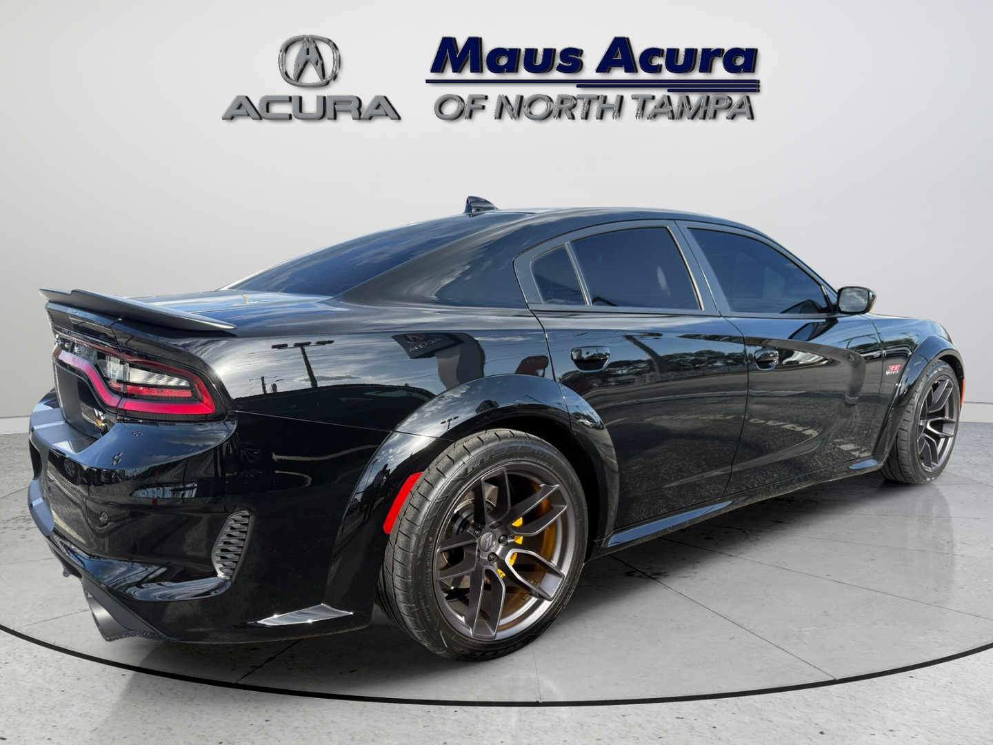 Used 2021 Pitch Black Clearcoat Dodge R/T Scat Pack Widebody image 7