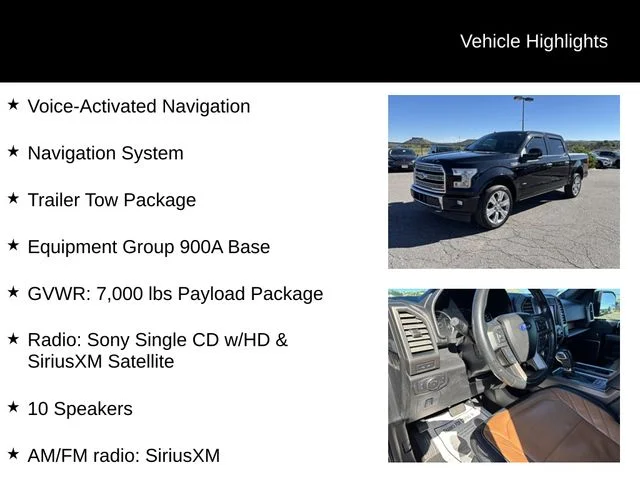 Used 2017 Black Ford Limited image 8