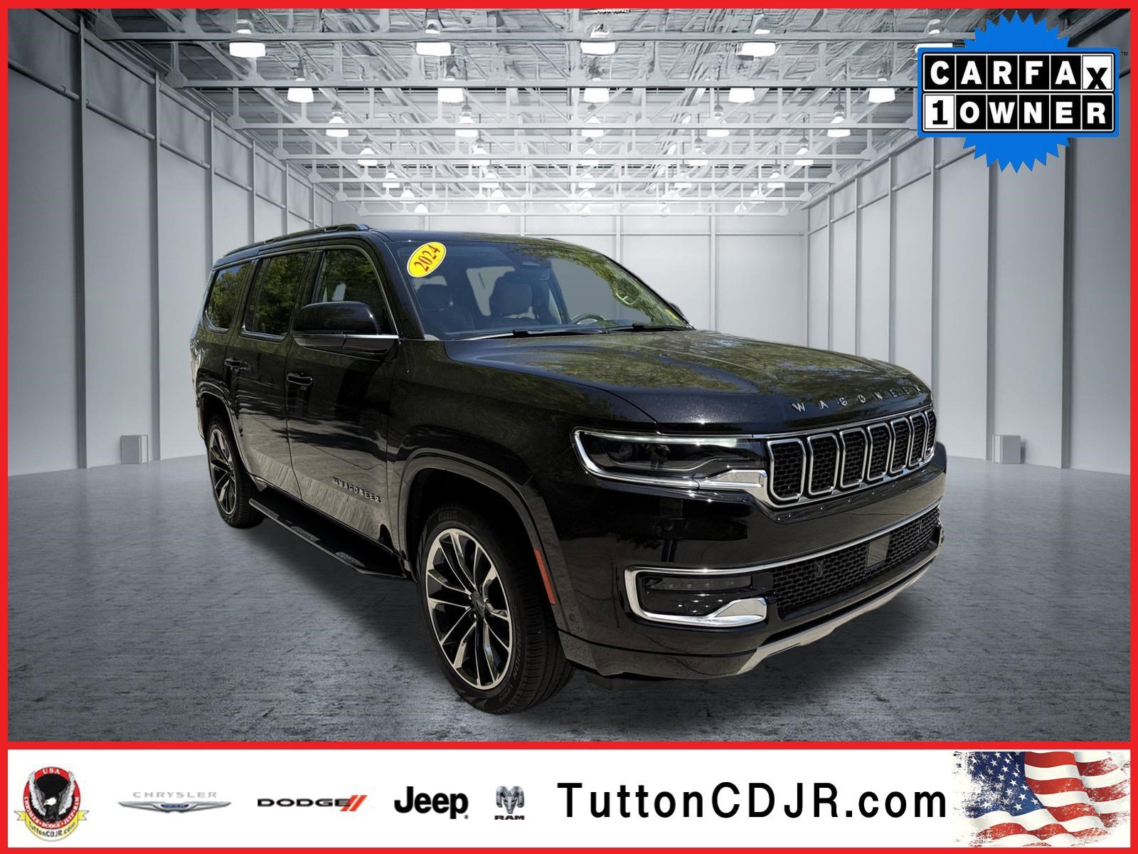 Used 2024 Diamond Black Crystal Pearlcoat Jeep Series II image 1