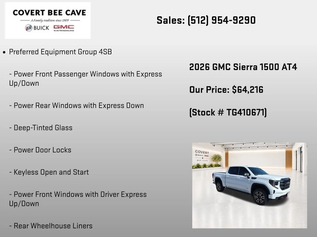 New 2026 Summit White GMC AT4 image 7