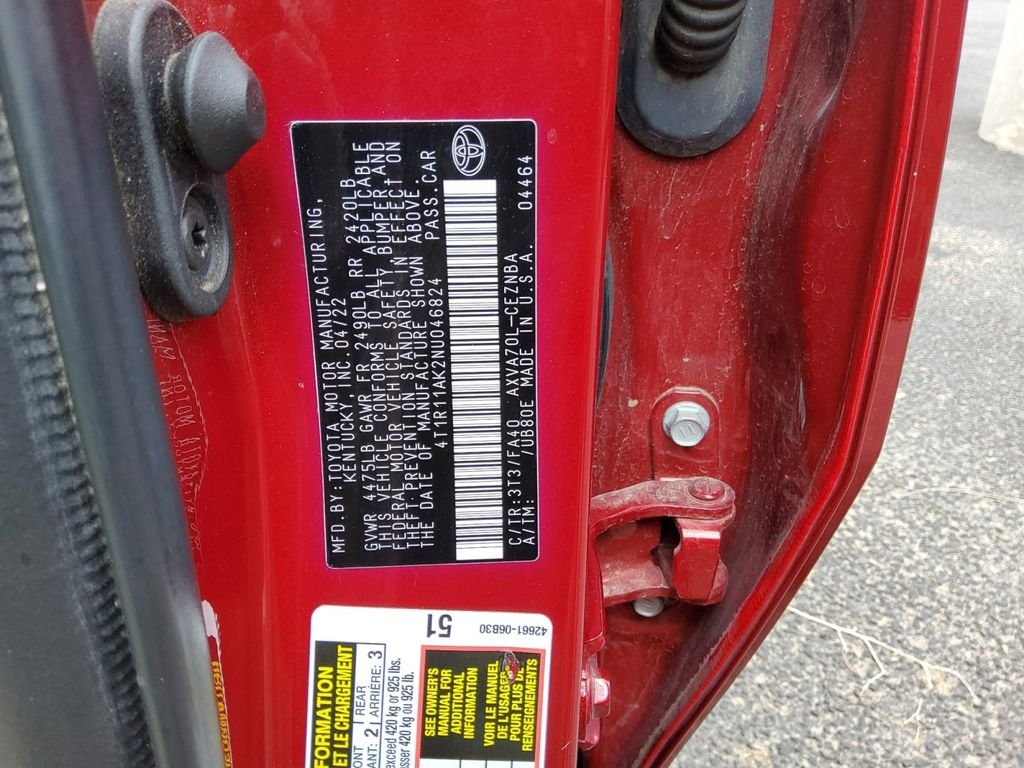 Used 2022 Red Toyota LE image 20