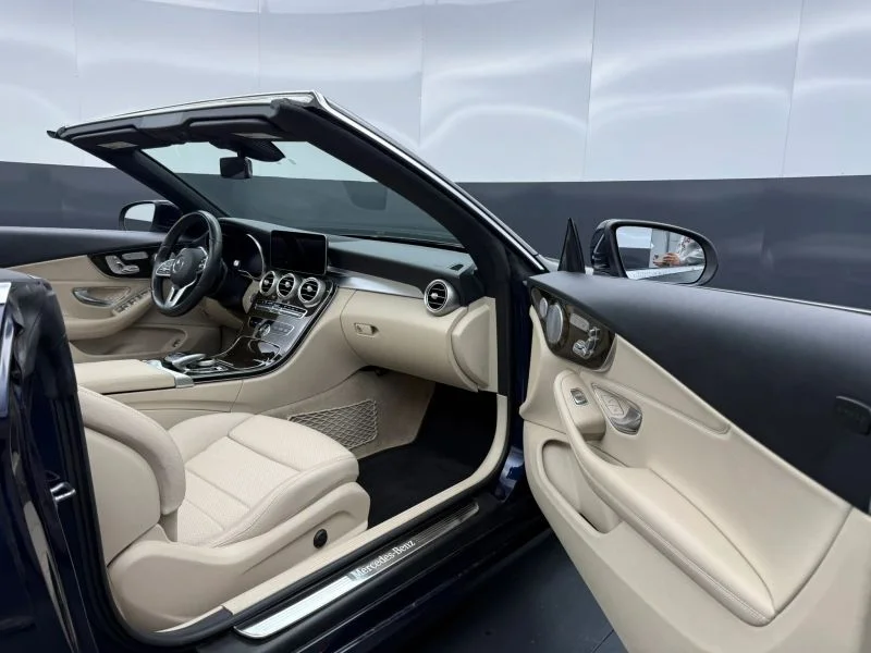 Used 2019 Blue Mercedes-Benz C 300 4MATIC® Cabriolet 2D image 45