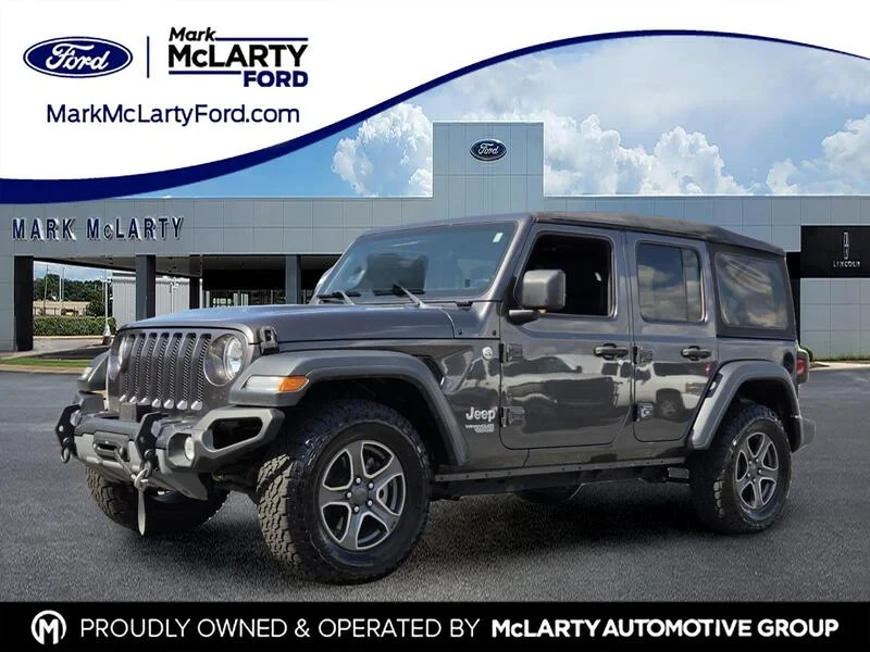 Used 2018 Crystal Metallic JEEP SPORT S 4X4 image 1