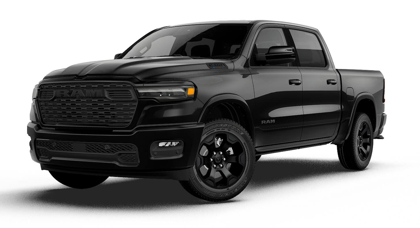 New 2027 Diamond Black Crystal Pearl-Coat Exterior Paint RAM BIG HORN image 13