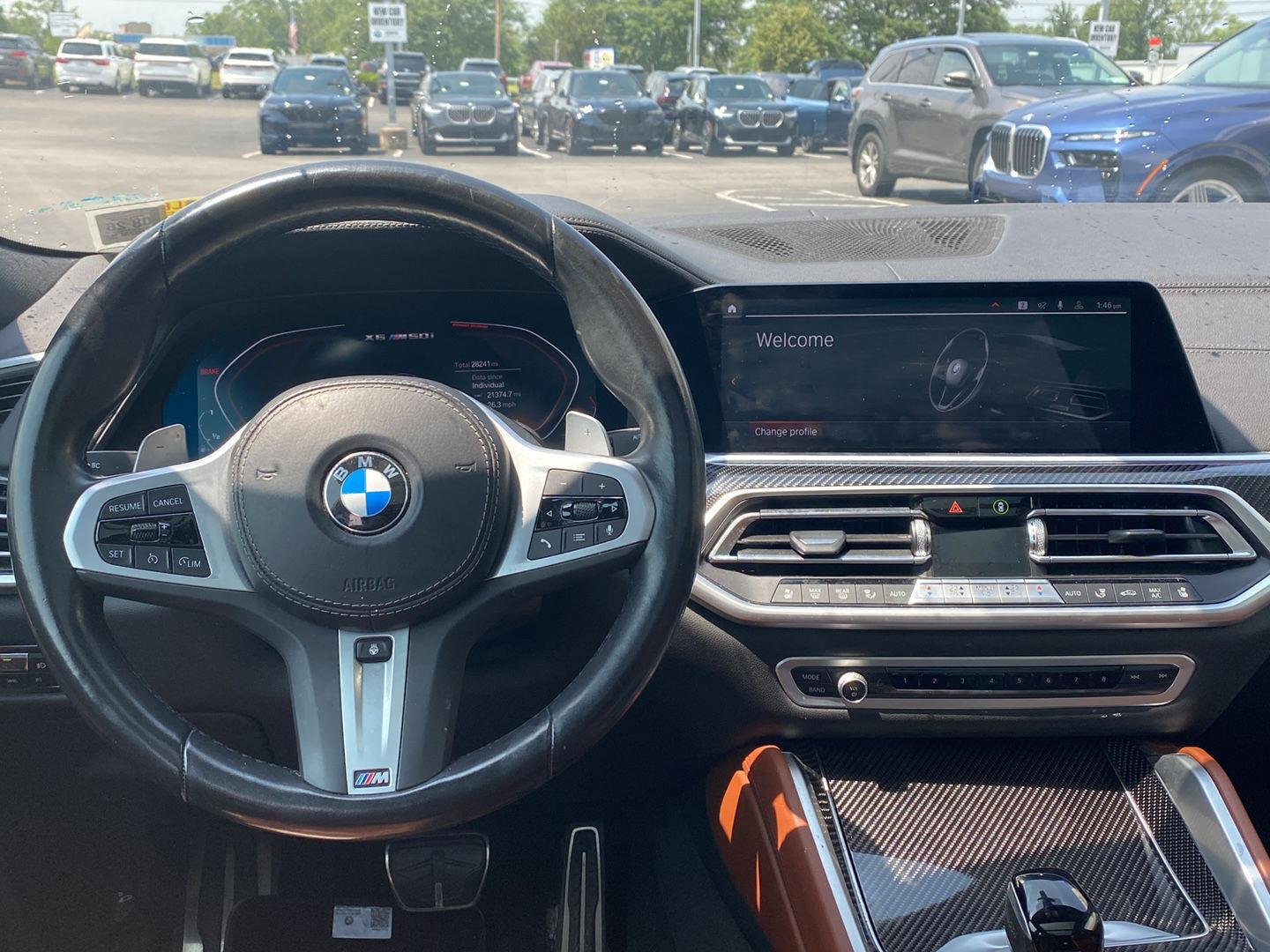 Certified Used 2023 Mineral White Metallic BMW M50i image 7